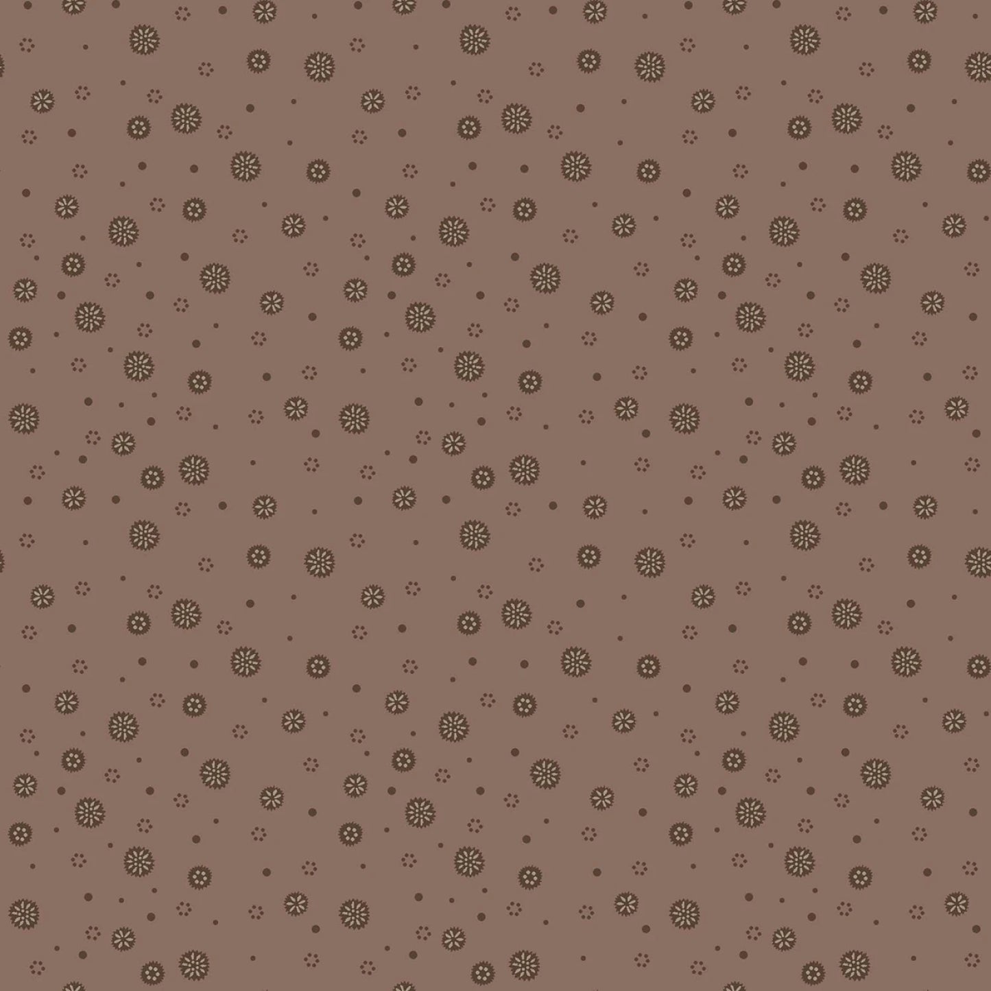 Brown Thistlehead Dots Fabric – Thistle & Rye
