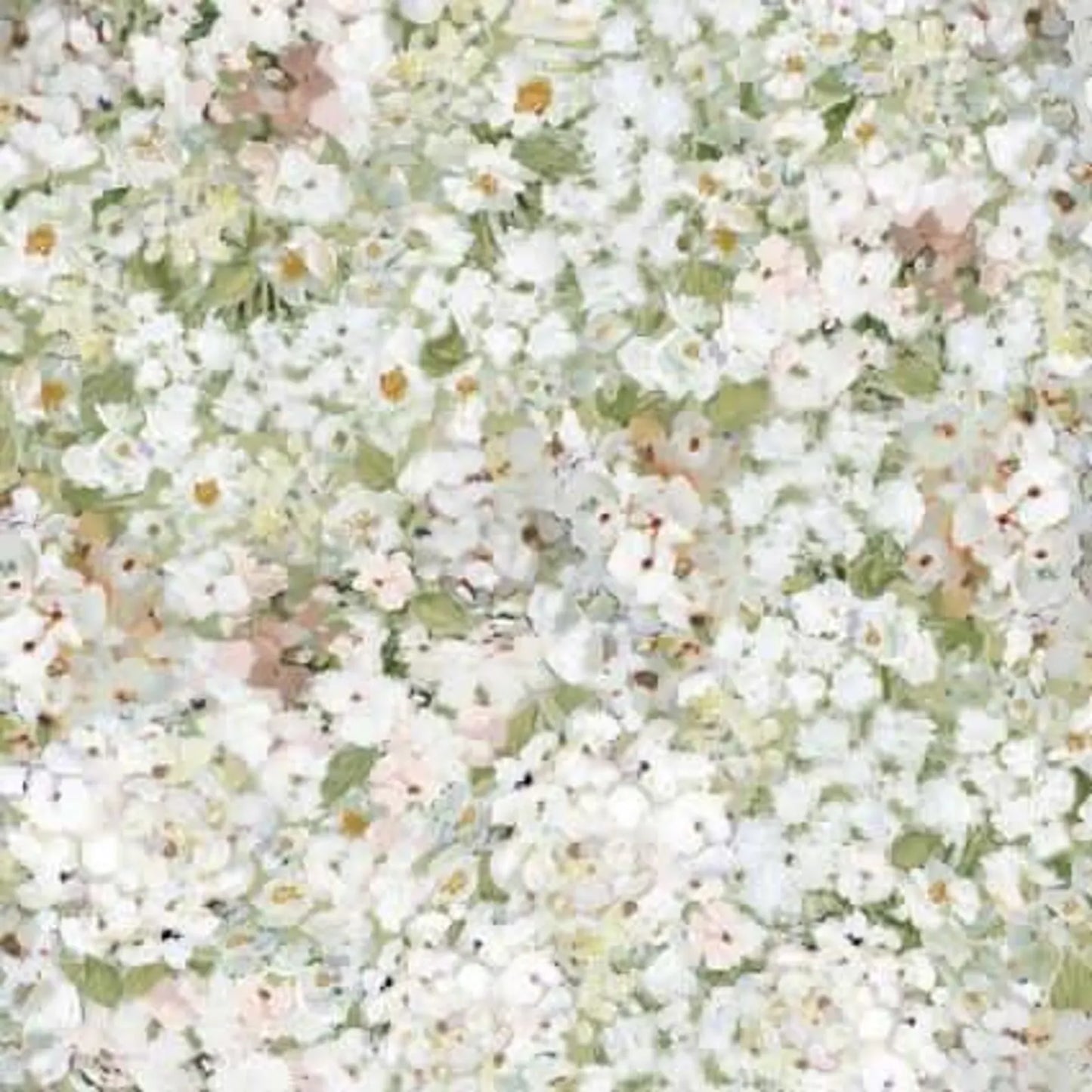 White Floral Fabric – Hydrangea Reverie by Springs Creative