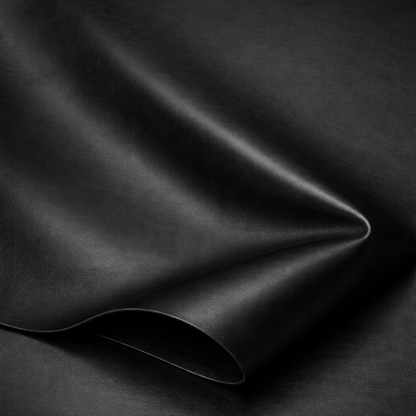 Black Faux Leather Fabric – Smooth Vegan Leather Material