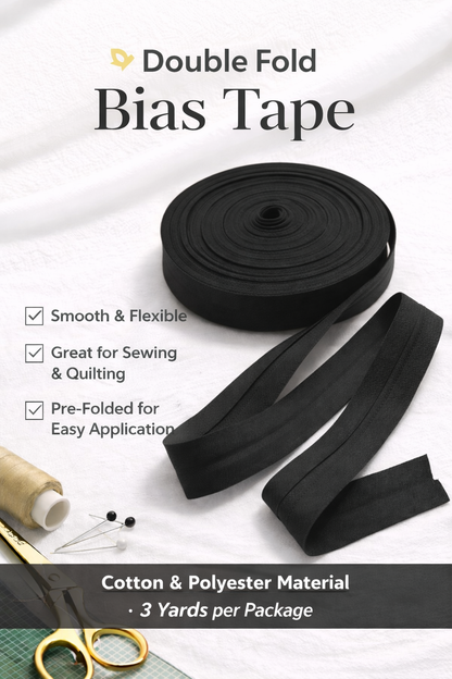 Double Folded Bias Tape – Multiple Colors Available