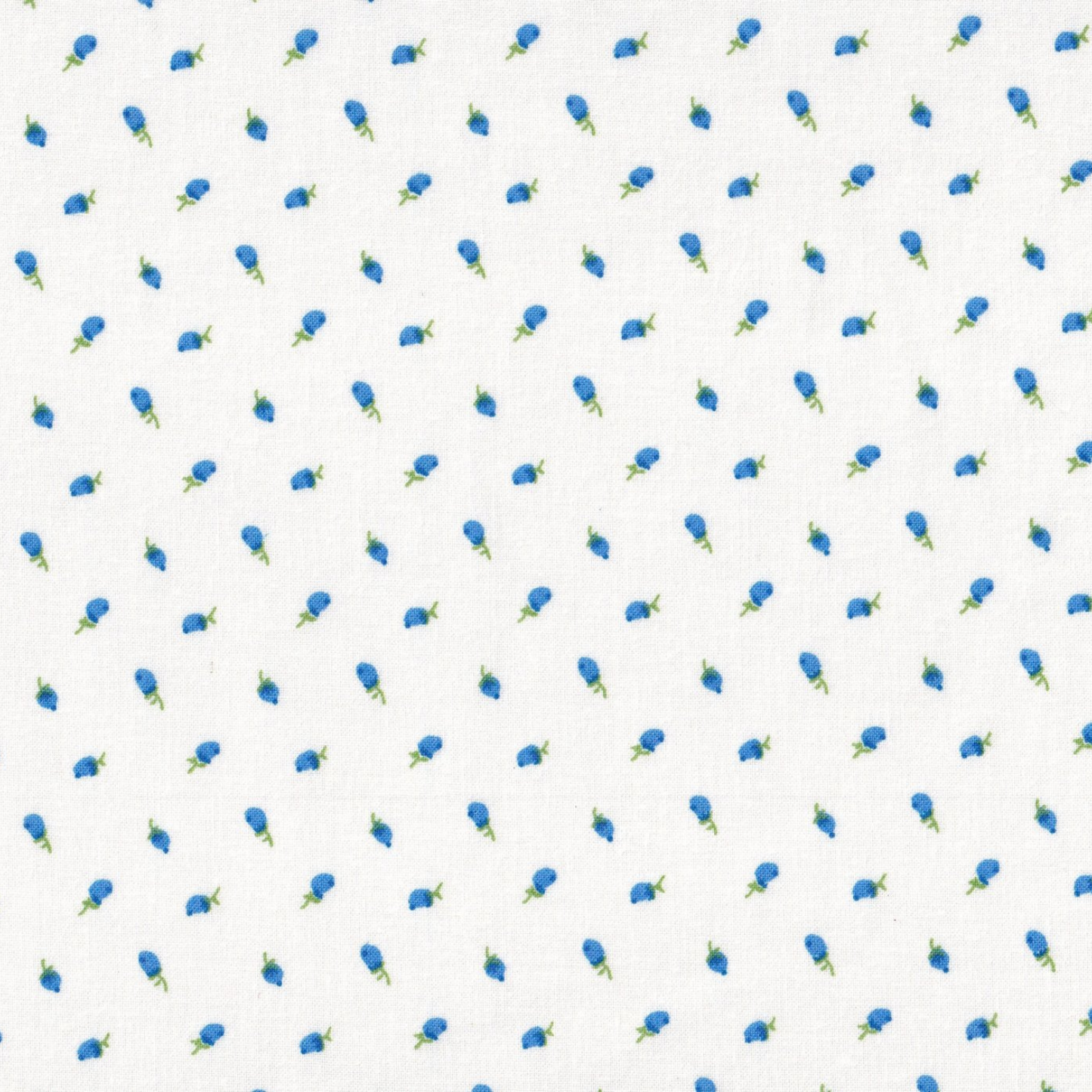 Wildflowers – Blue Floral Buds Fabric