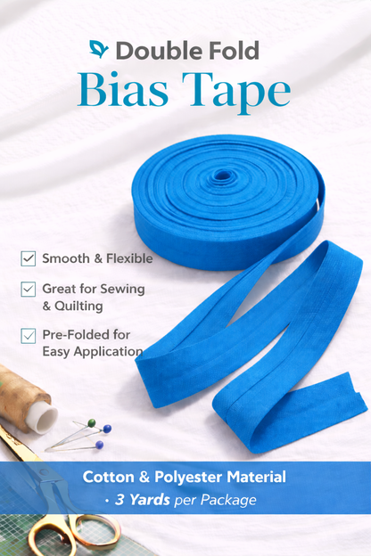 Double Folded Bias Tape – Multiple Colors Available
