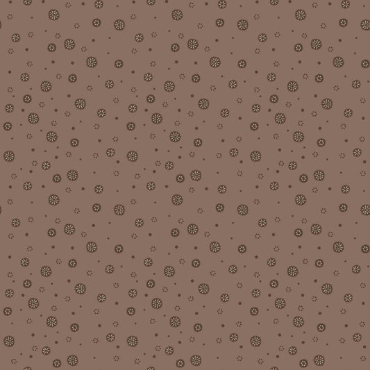 Brown Thistlehead Dots Fabric – Thistle & Rye
