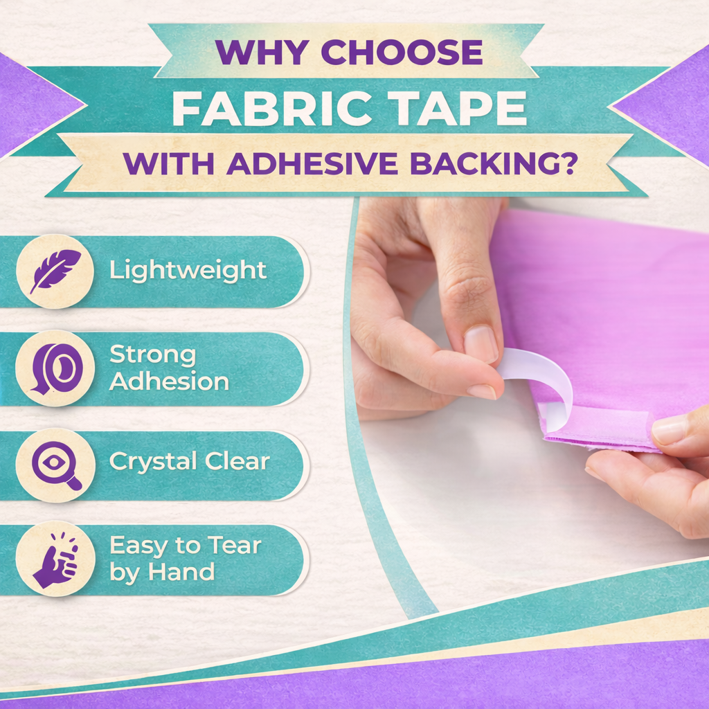 Sewing Basting Tape Adhesive – Double Sided Fabric Tape