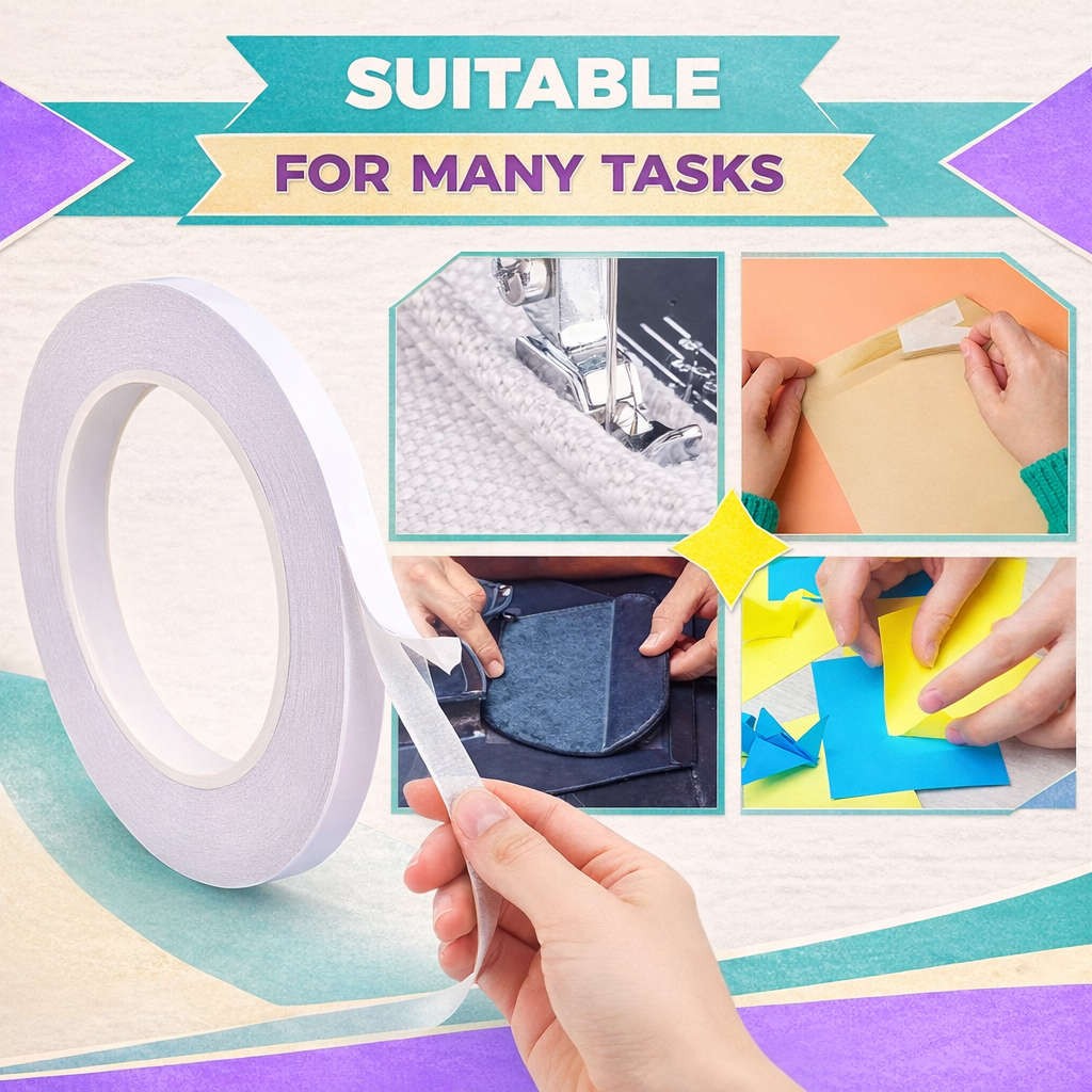 Sewing Basting Tape Adhesive – Double Sided Fabric Tape