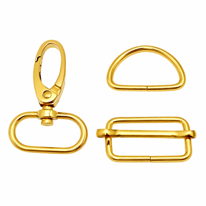 Sewing Hardware Set – Swivel Hook, D-Ring & Slider