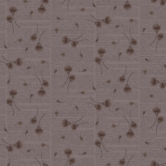 Gray Dictionary Fabric – Thistle & Rye