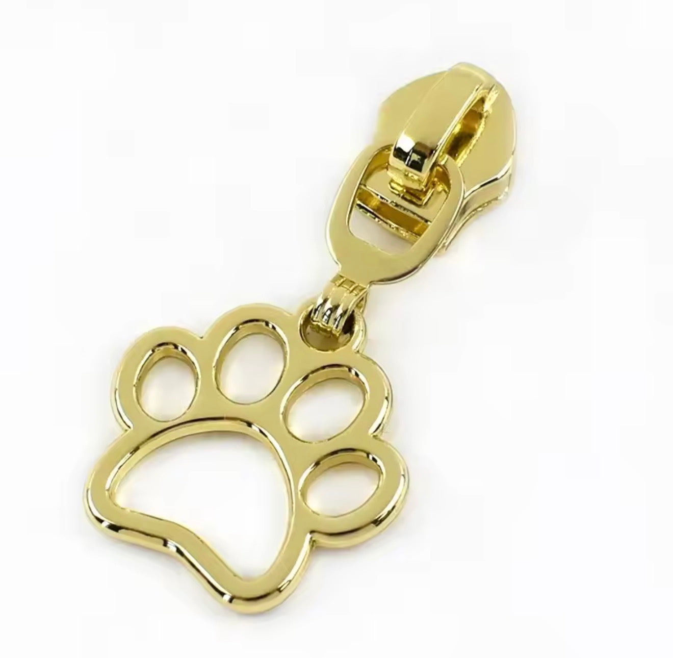 #5 Paw Zipper Pull (Fits #5 Nylon Coil Zipper Tape, 1-Pack)