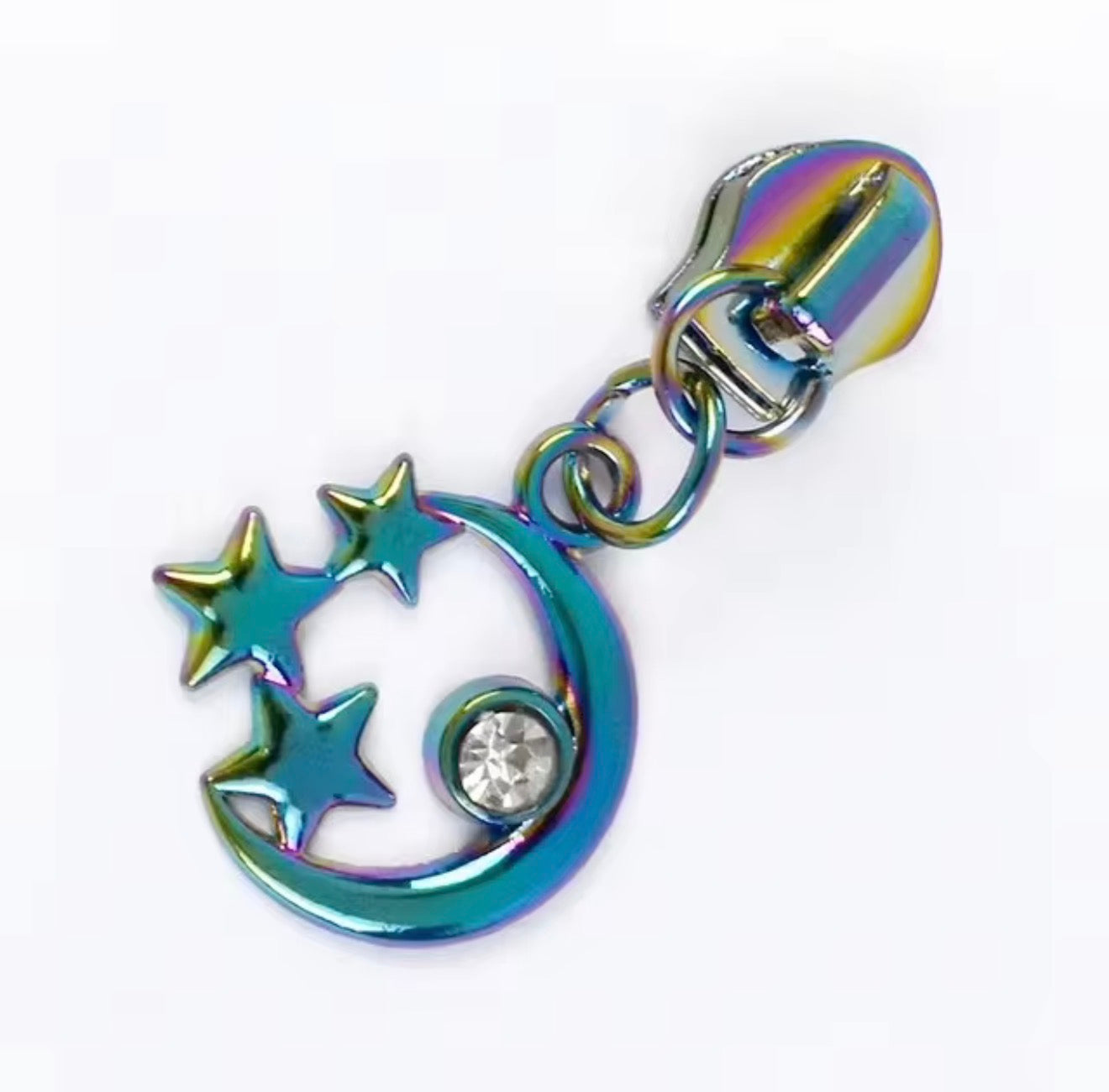 #5 Moon and Stars Zipper Pull (Fits #5 Nylon Coil Zipper Tape, 1-Pack)