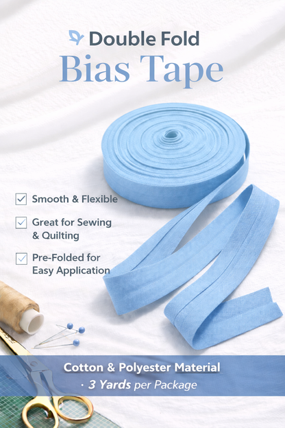 Double Folded Bias Tape – Multiple Colors Available
