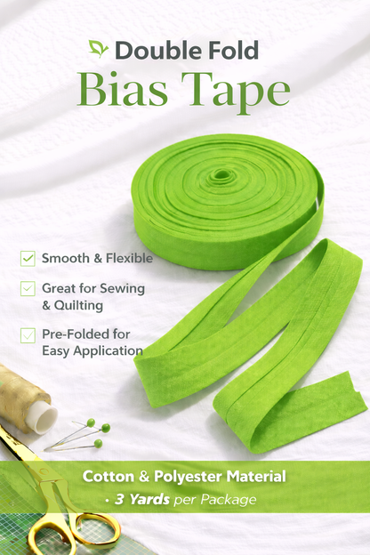 Double Folded Bias Tape – Multiple Colors Available
