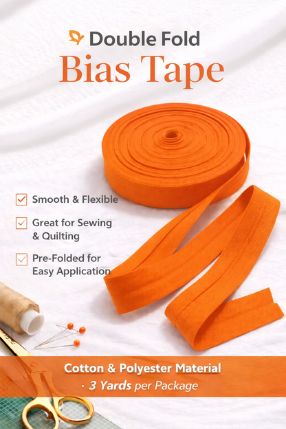 Double Folded Bias Tape – Multiple Colors Available