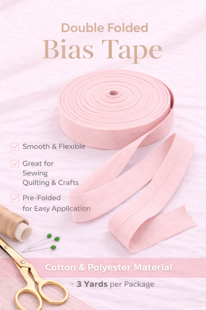 Double Folded Bias Tape – Multiple Colors Available