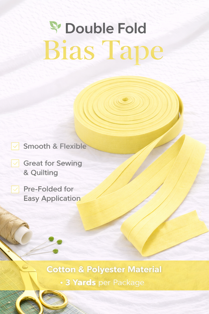 Double Folded Bias Tape – Multiple Colors Available