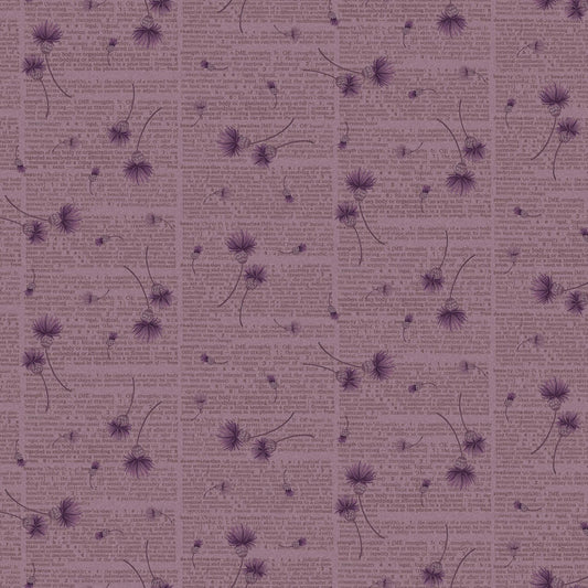 Purple Dictionary Fabric – Thistle & Rye