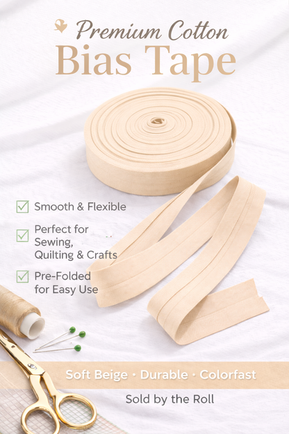 Double Folded Bias Tape – Multiple Colors Available