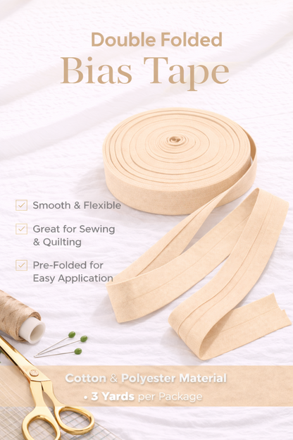 Double Folded Bias Tape – Multiple Colors Available