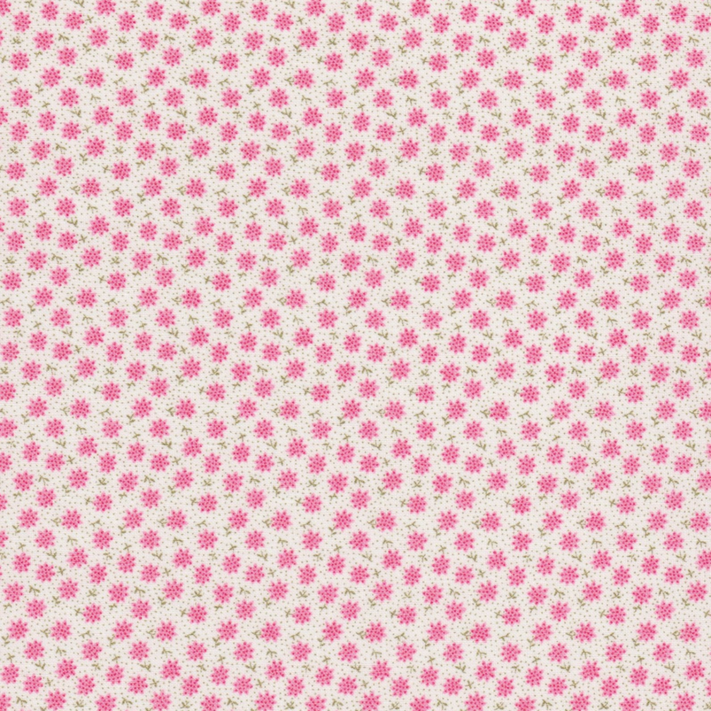 Vintage Miniatures – Pink Flowers Fabric