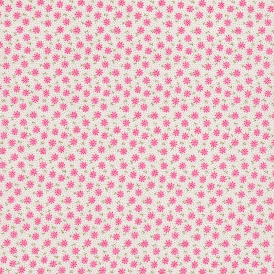 Vintage Miniatures – Pink Flowers Fabric
