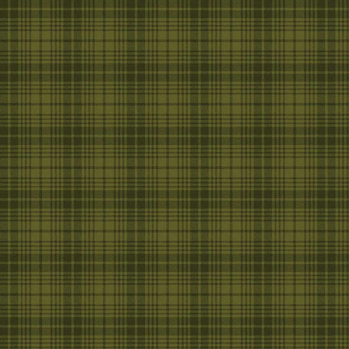 Olive Green Plaid Cotton Fabric | Classic Plaid Quilting Fabric