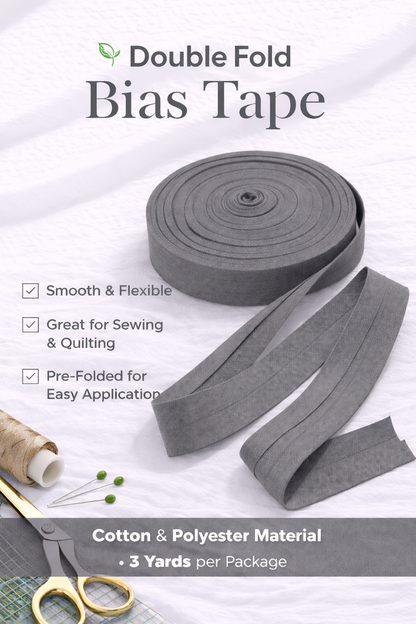 Double Folded Bias Tape – Multiple Colors Available